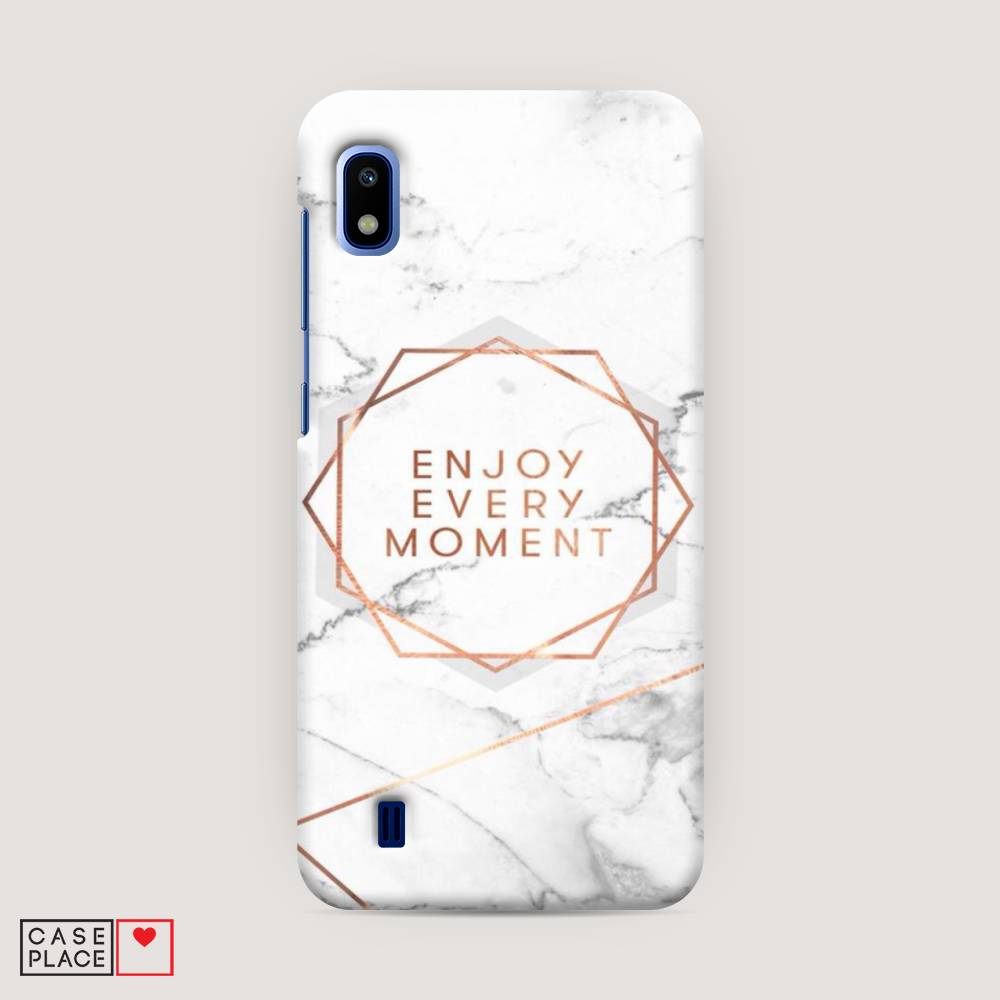 

Пластиковый чехол "Enjoy every moment мрамор" на Samsung Galaxy A10, 27920-5