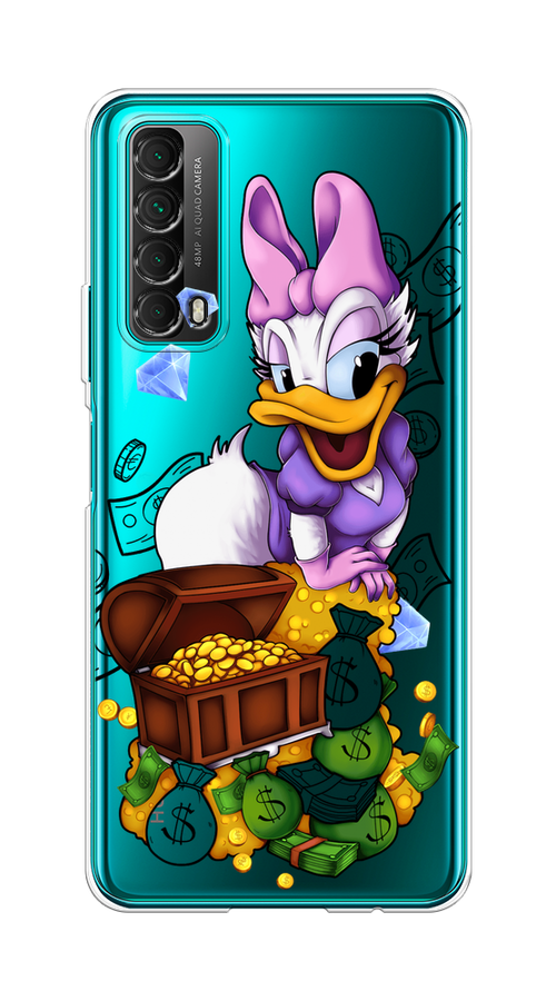 

Чехол на Huawei P Smart 2021 "Rich Daisy Duck", Коричневый;белый;фиолетовый, 6104750-6