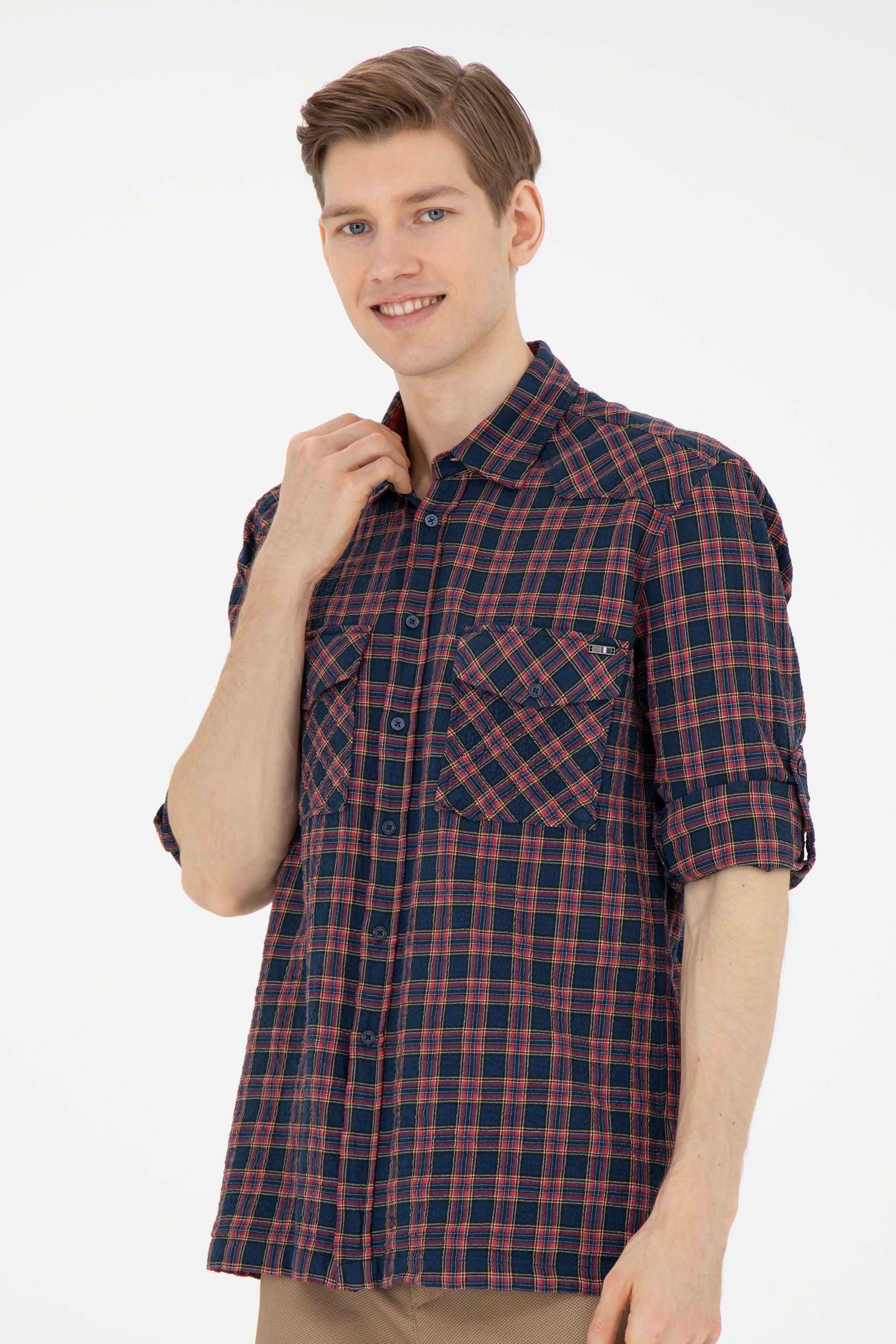 

Рубашка мужская U.S. POLO Assn. G081SZ0040FEVGOLO синяя XL, Синий, G081SZ0040FEVGOLO