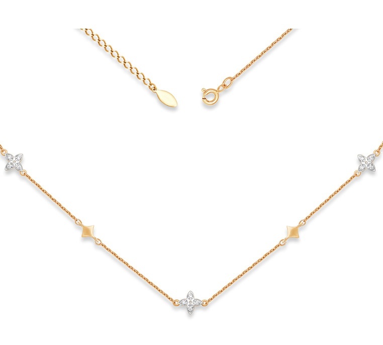 

Колье из золота 45 см Kari Jewelry П13215398, фианит, П13215398
