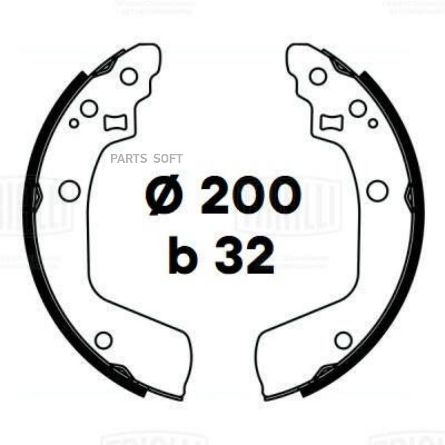 

Колодки торм. для а/м Suzuki Swift (05-) барабан. 200x32 (GF 4696)