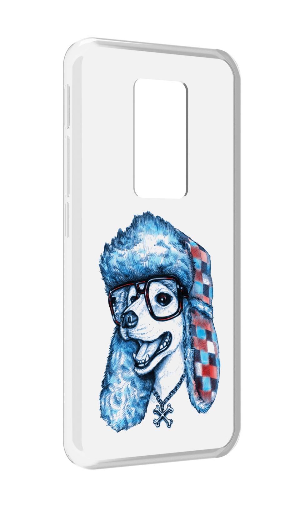

Чехол MyPads зимний пес для Motorola Defy 2021, Прозрачный, Tocco