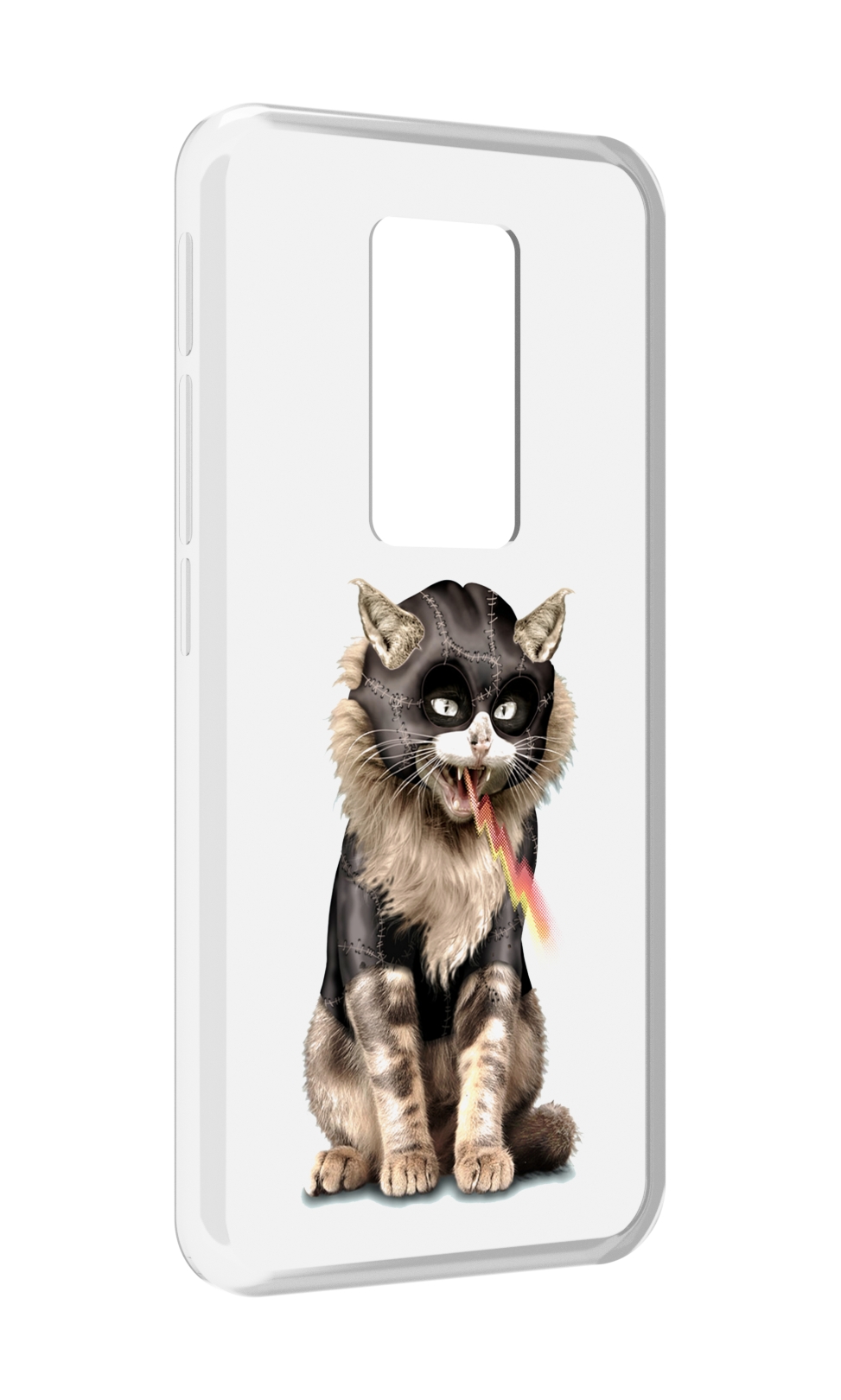 

Чехол MyPads дьяволский кот для Motorola Defy 2021, Прозрачный, Tocco