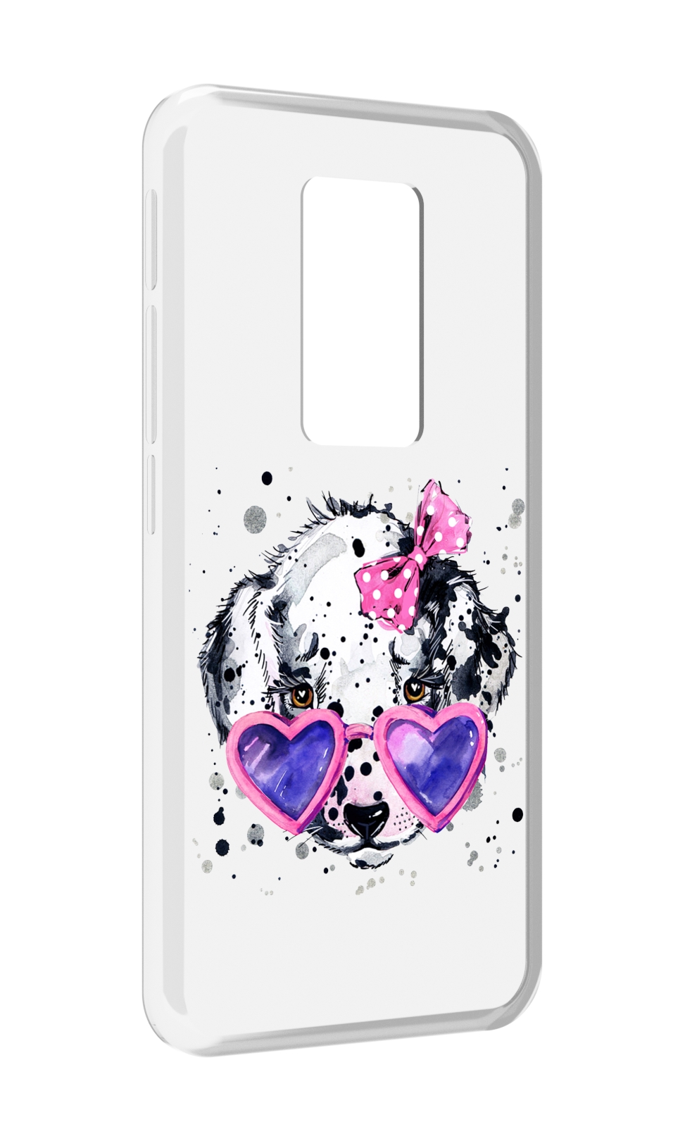 

Чехол MyPads долматинец в очках для Motorola Defy 2021, Прозрачный, Tocco