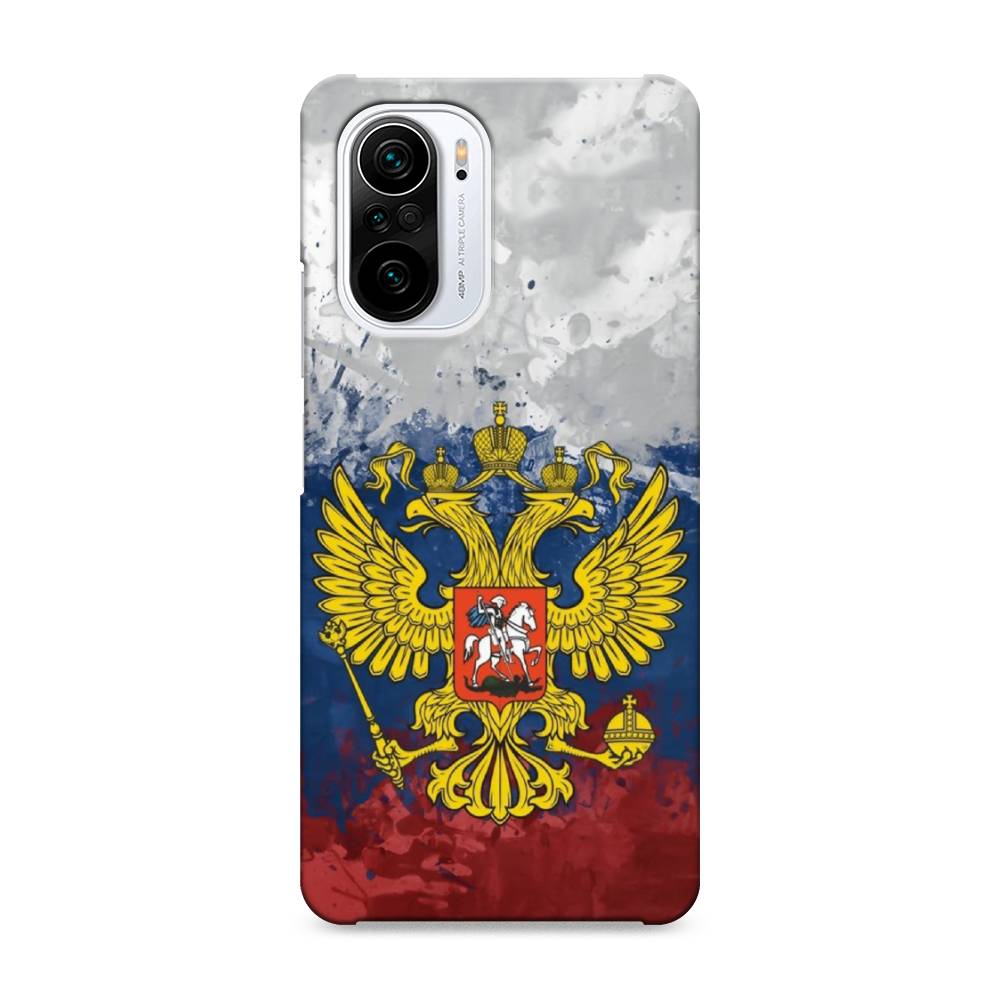 фото Пластиковый чехол "рф" на xiaomi poco f3 awog