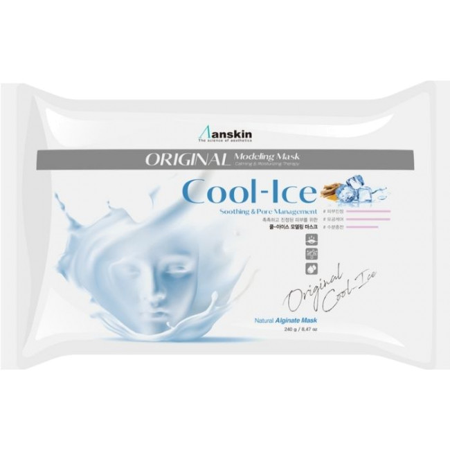 Маска для лица Anskin Cool-Ice Modeling Mask охлаждающая, альгинатная, 240 г inoface yoghurt modeling cup pack маска альгинатная с йогуртом 200 г