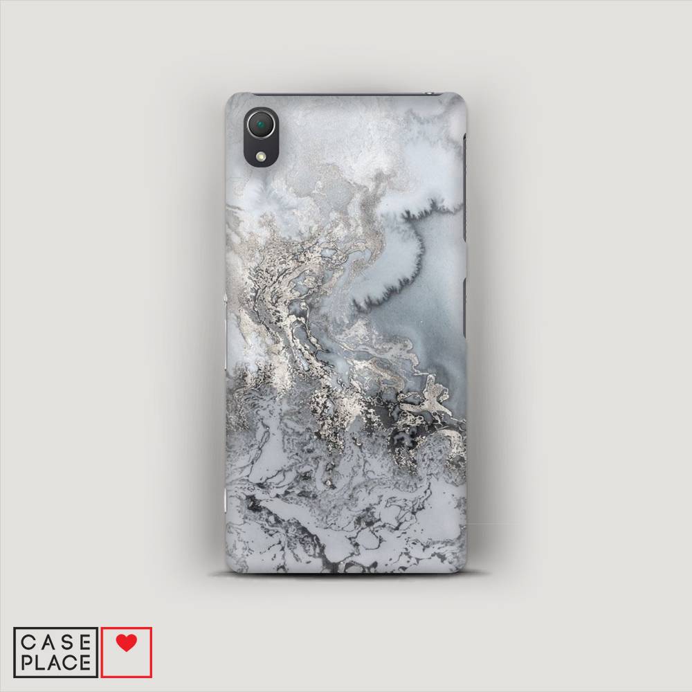 

Пластиковый чехол "Морозная лавина серая" на Sony Xperia Z2