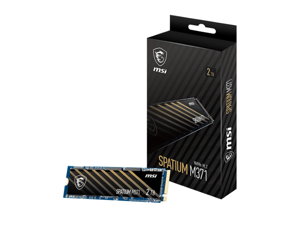 

SSD накопитель MSI SPATIUM M371 M.2 2280 1 ТБ (SPATIUMM371-1TB), SPATIUM M371
