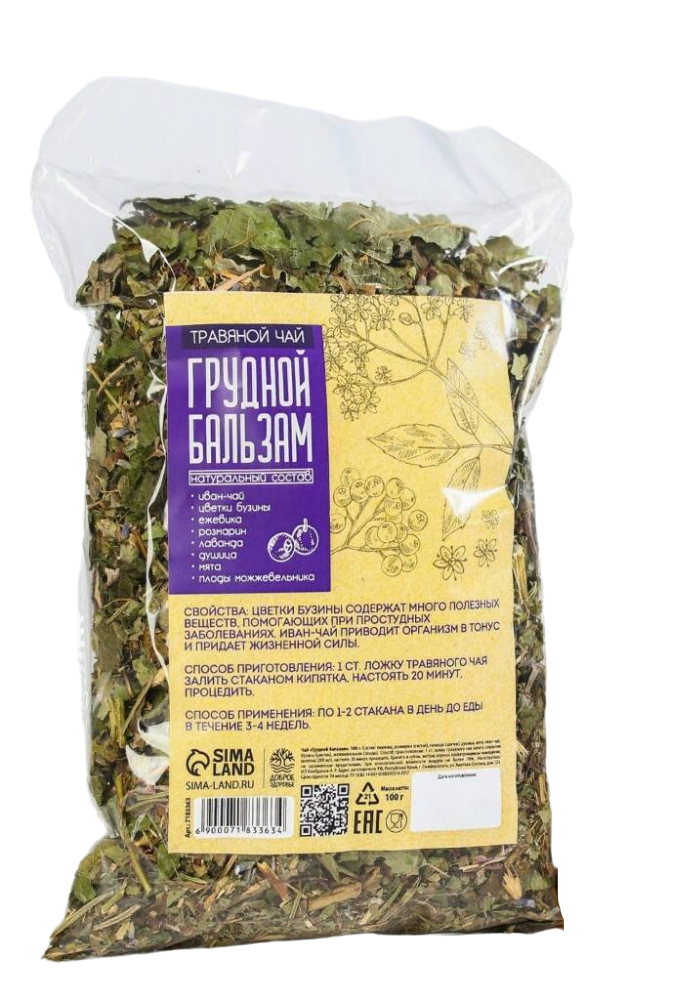 Травяной чай Грудной бальзам, 100 г