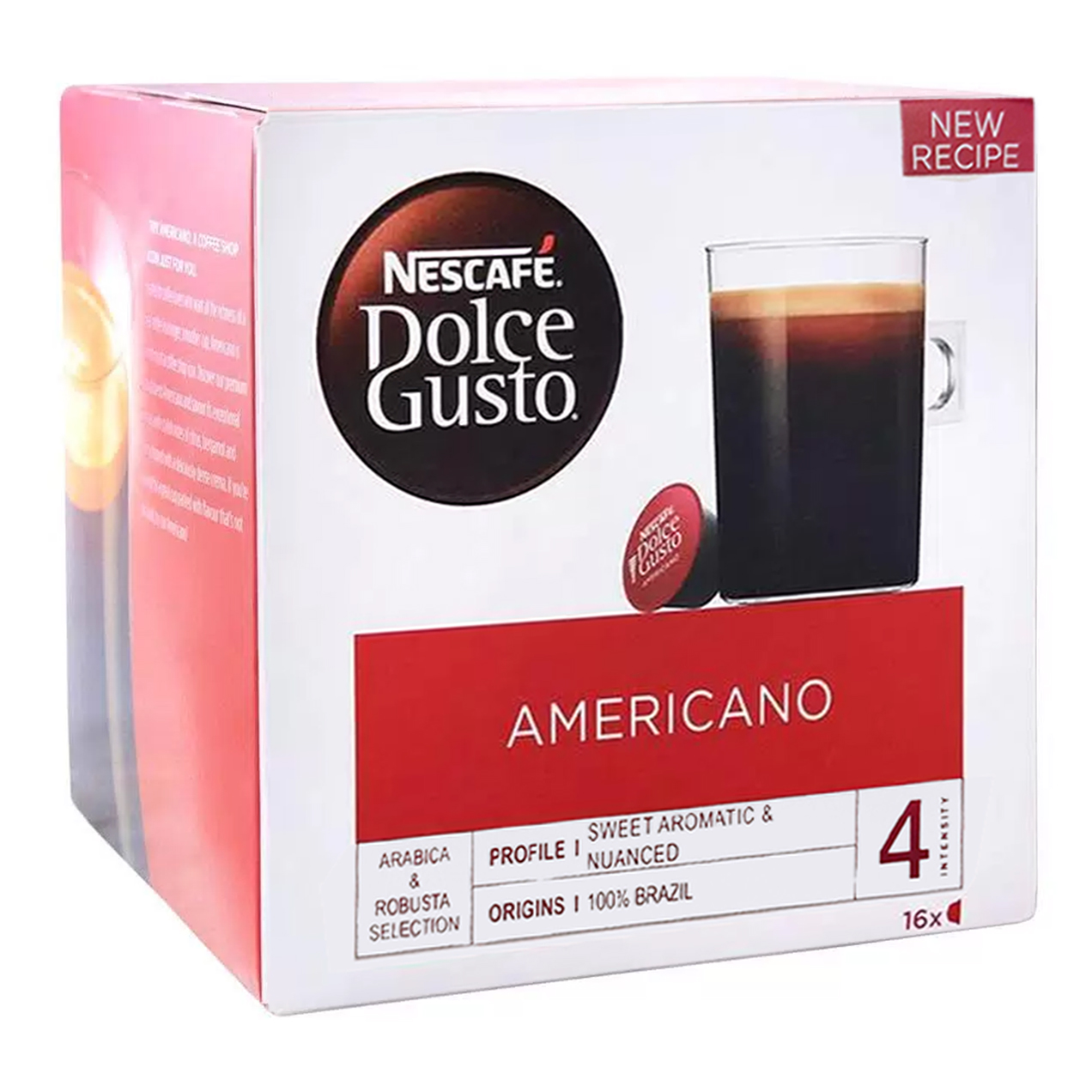 Кофе в капсулах Nescafe Dolce Gusto Americano, интенсивность 4, 16 капсул
