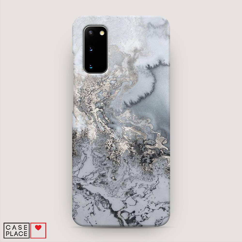 

Пластиковый чехол "Морозная лавина серая" на Samsung Galaxy S20, 29220-2