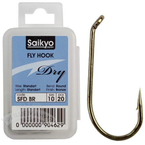 

Крючки Saikyo KH-71451 Dry Fly BR (20 шт) (№08)