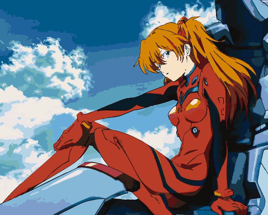 Картина по номерам evangelion