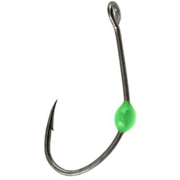 

Одинарные крючки LureMax Chod Hook №66, с колечком, с бородкой, с каплей, 10 шт., Черный, Trout LT37