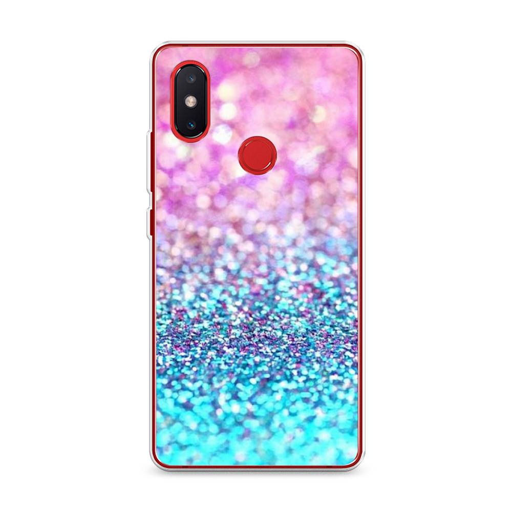 

Чехол Awog "Розово-голубые глиттеры рисунок" для Xiaomi Mi 8 SE