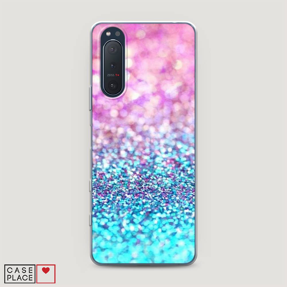 

Чехол Awog "Розово-голубые глиттеры рисунок" для Sony Xperia 5 II