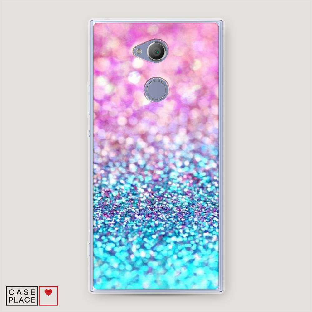 

Чехол Awog "Розово-голубые глиттеры рисунок" для Sony Xperia XA2 Ultra