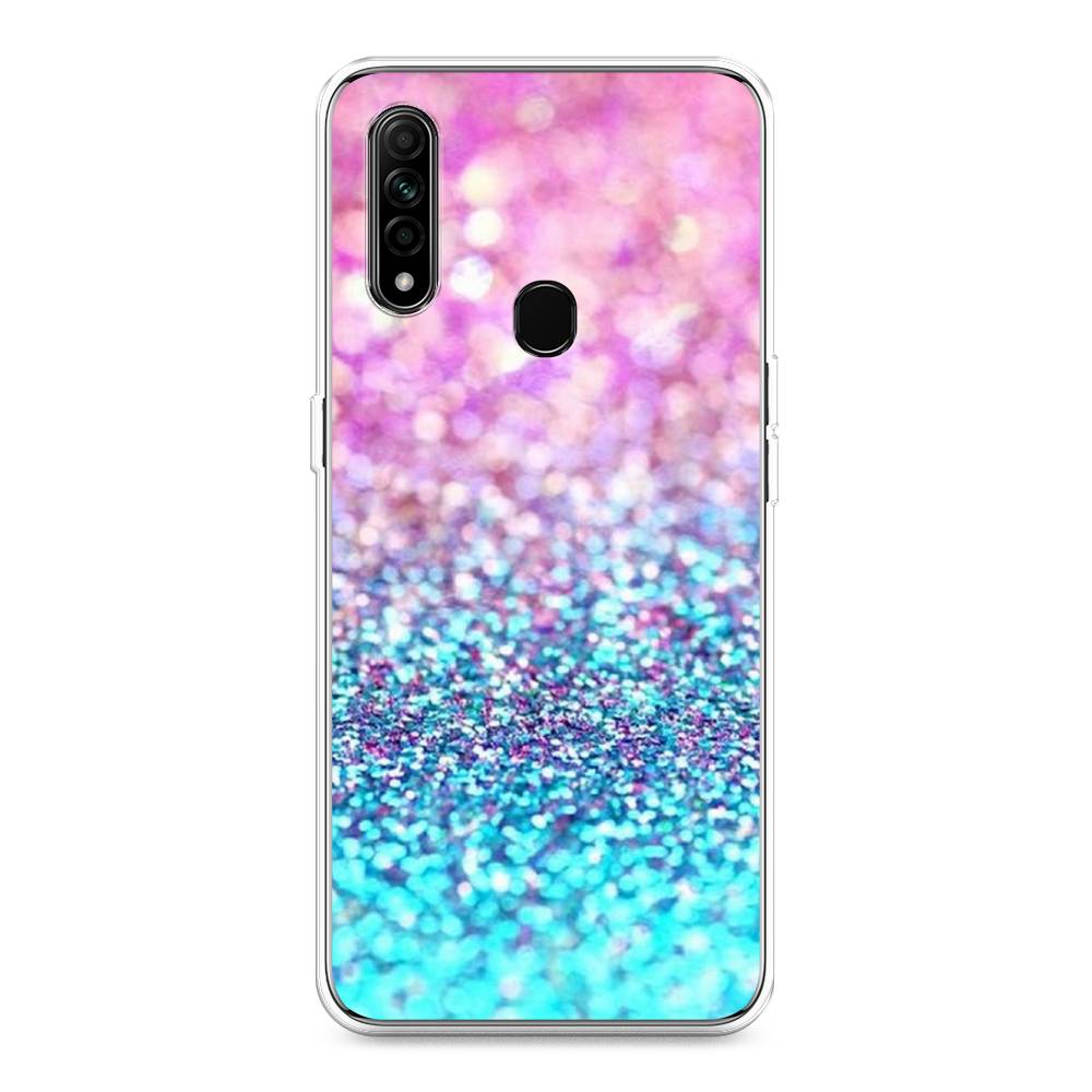 

Чехол Awog "Розово-голубые глиттеры рисунок" для Oppo A31