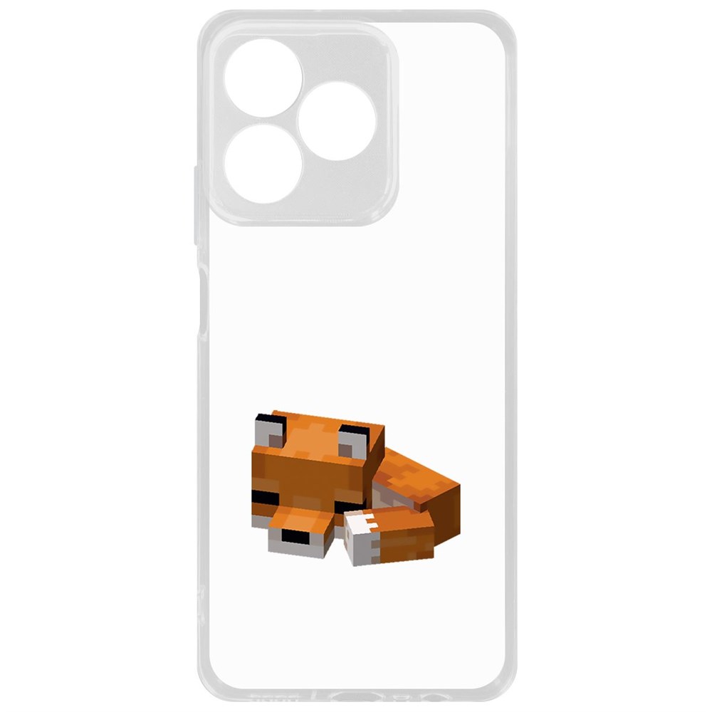 

Чехол-накладка Krutoff Clear Case Minecraft-Спящий Лисенок для Realme C53, Прозрачный