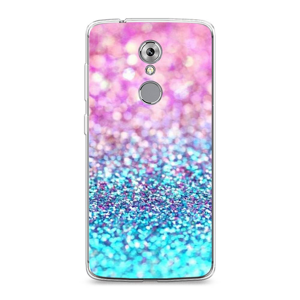 

Чехол Awog "Розово-голубые глиттеры рисунок" для ZTE Axon 7