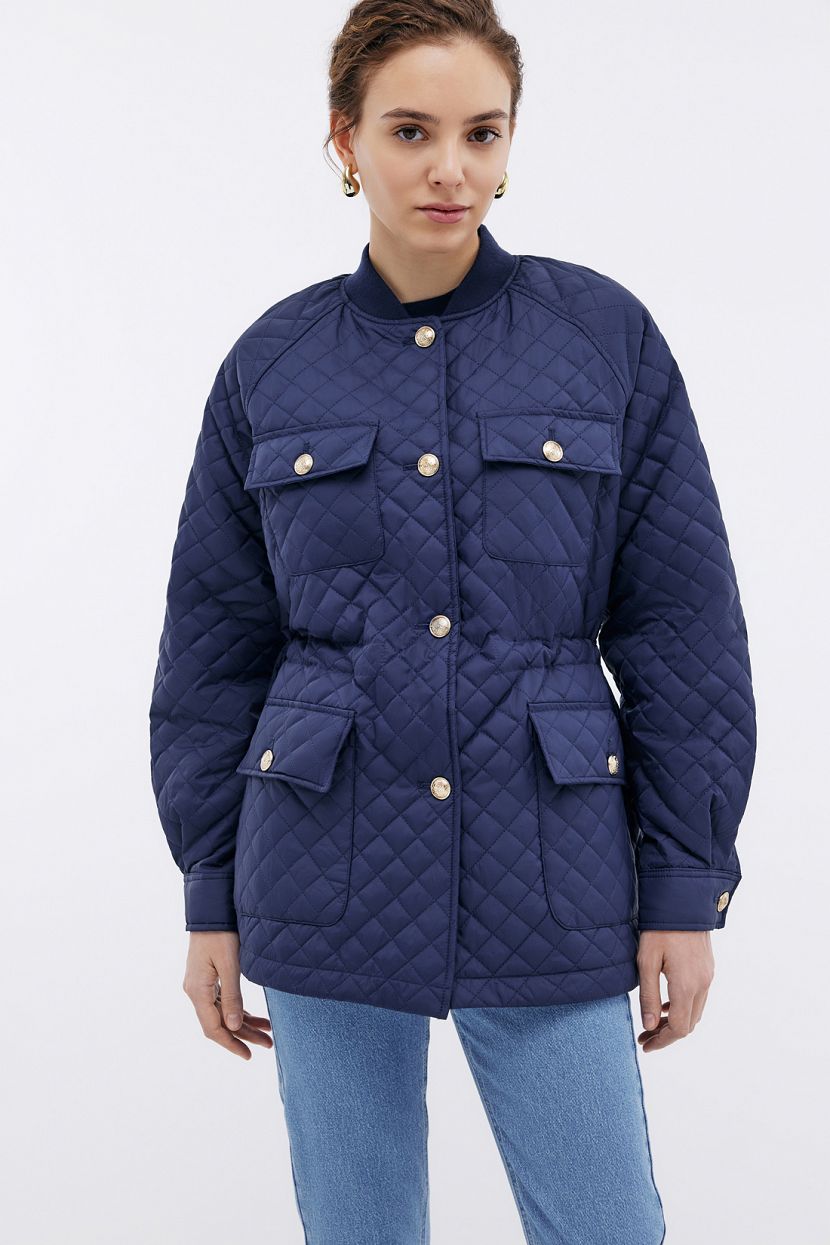 

Куртка женская Baon B0324015 голубая 2XL, Голубой, B0324015