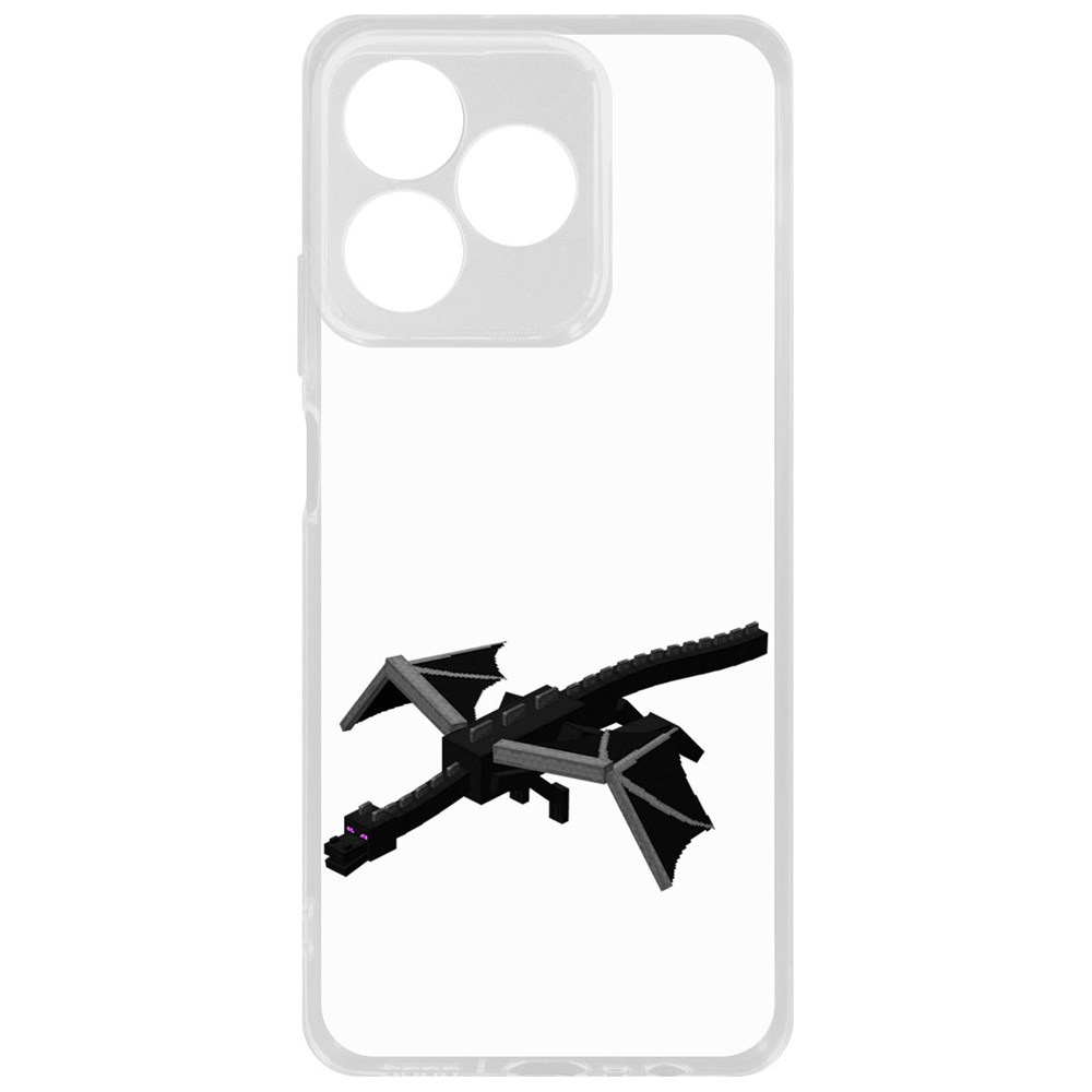 

Чехол-накладка Krutoff Clear Case Minecraft-Дракон Края для Realme C53, Прозрачный