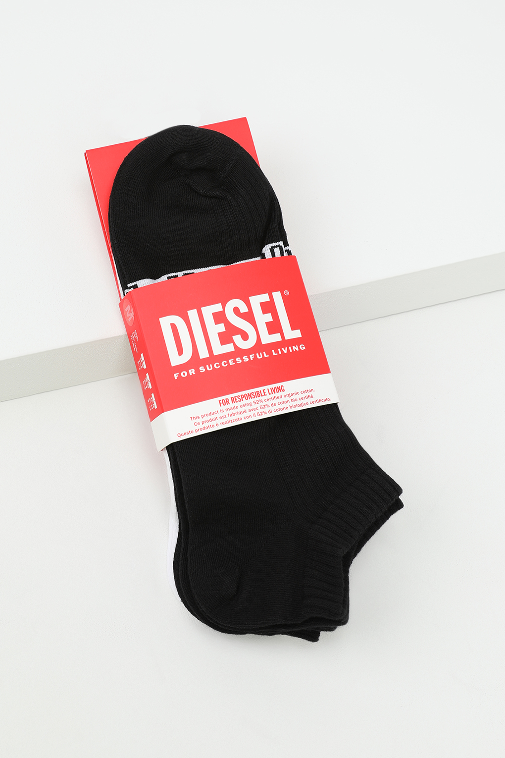 Комплект носков мужских Diesel 00SI8H0EGBH черных L 3 пары 2990₽