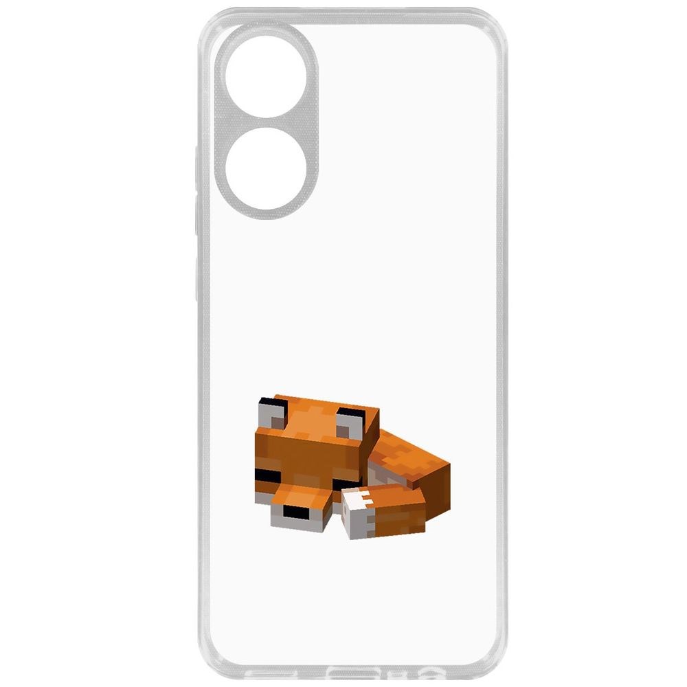 

Чехол-накладка Krutoff Clear Case Minecraft-Спящий Лисенок для Oppo A78 4G, Прозрачный