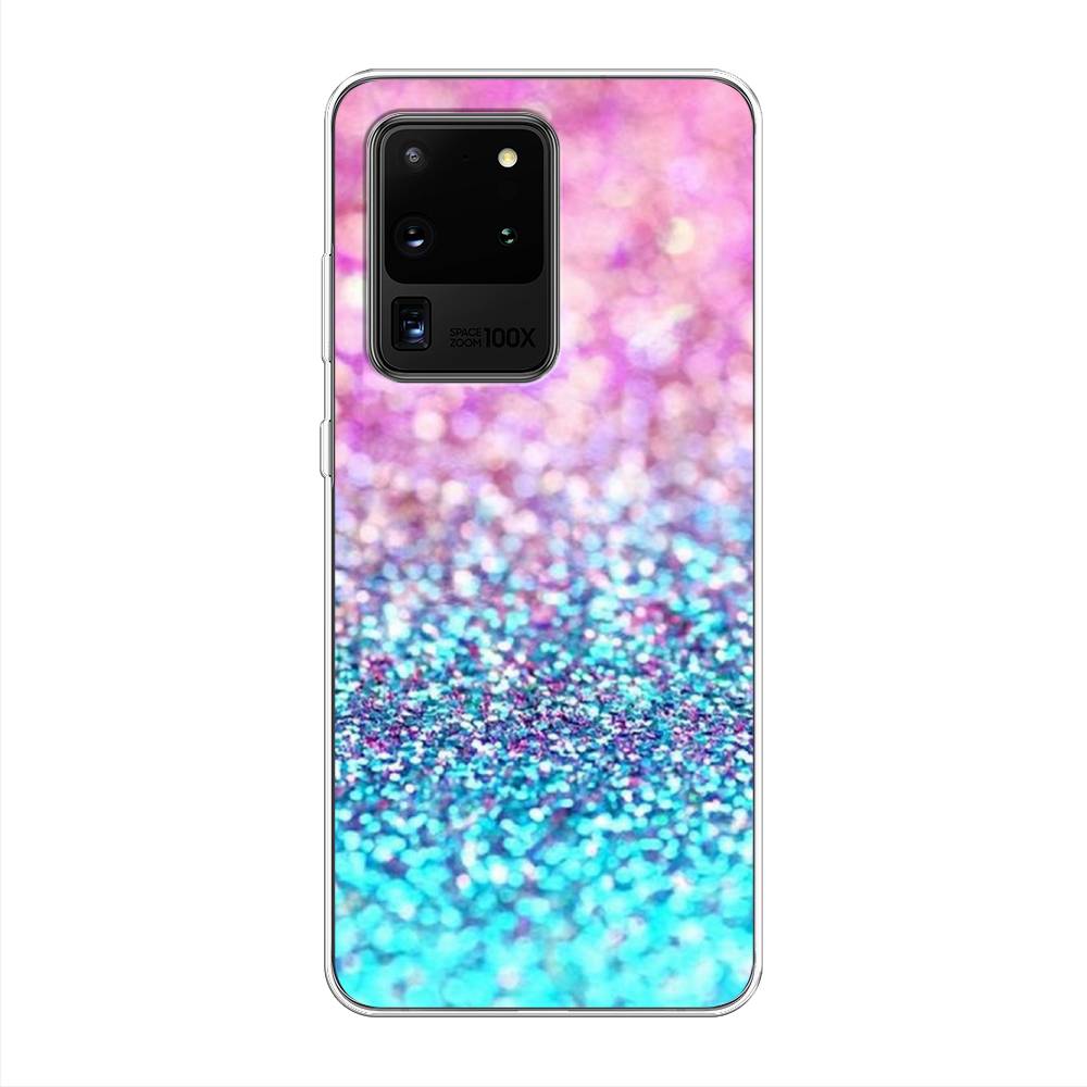 

Чехол Awog "Розово-голубые глиттеры рисунок" для Samsung Galaxy S20 Ultra