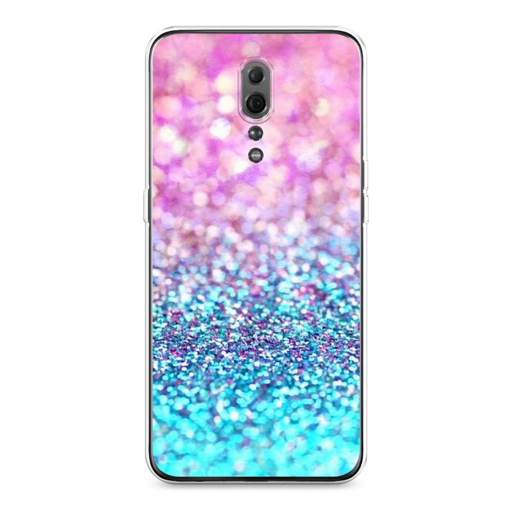 

Чехол Awog "Розово-голубые глиттеры рисунок" для Oppo Reno Z