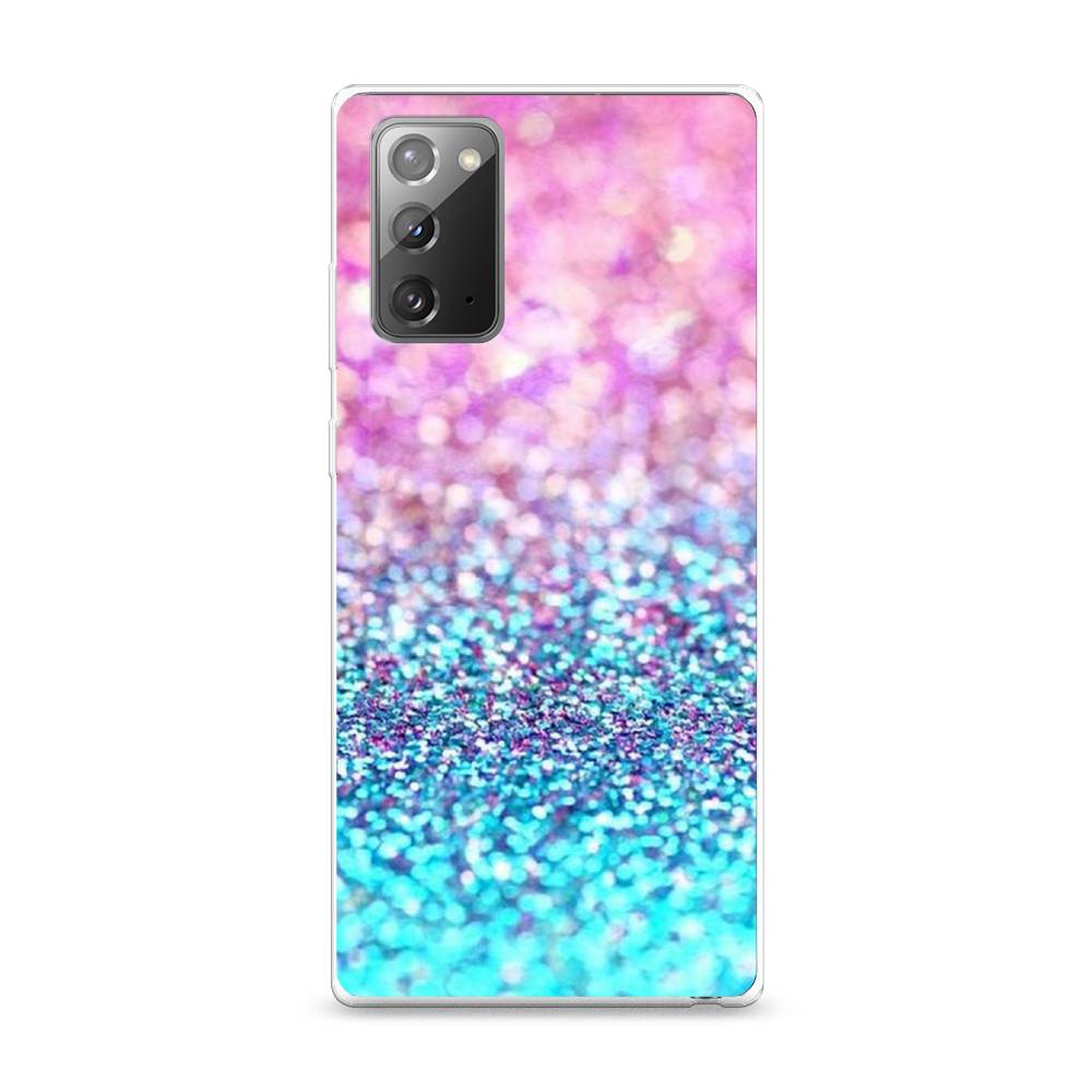 

Чехол Awog "Розово-голубые глиттеры рисунок" для Samsung Galaxy Note 20