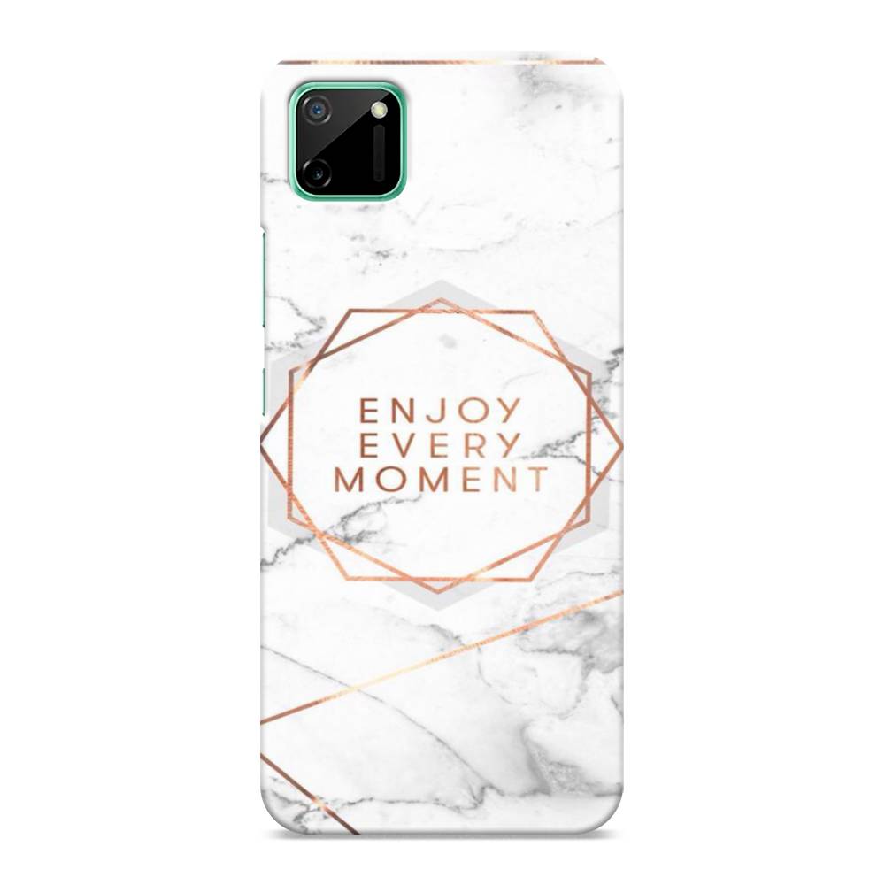 

Пластиковый чехол "Enjoy every moment мрамор" на Realme C11, 253820-5