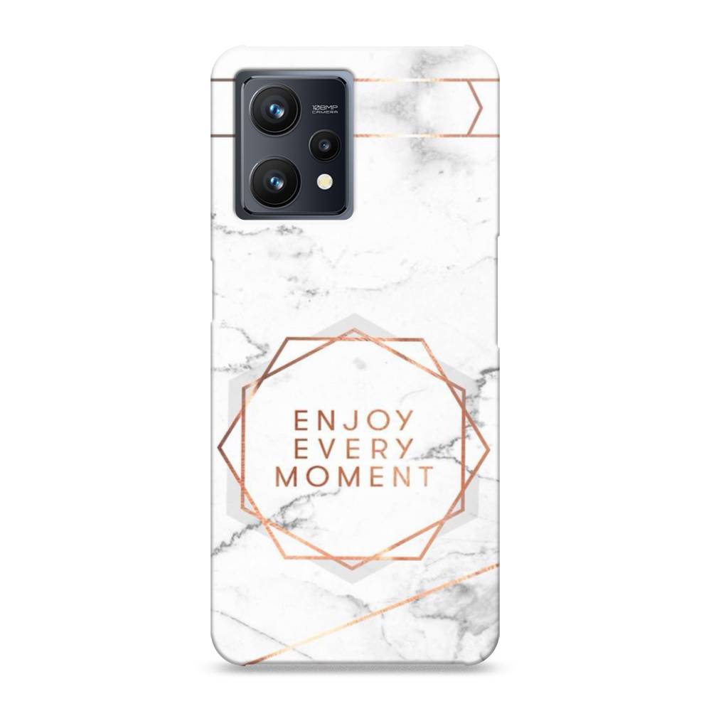 

Пластиковый чехол "Enjoy every moment мрамор" на Realme 9, 257220-5