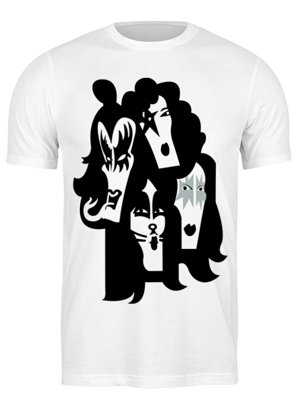 

Футболка мужская Printio Kiss (кисс) белая 3XL, Белый, Kiss (кисс)