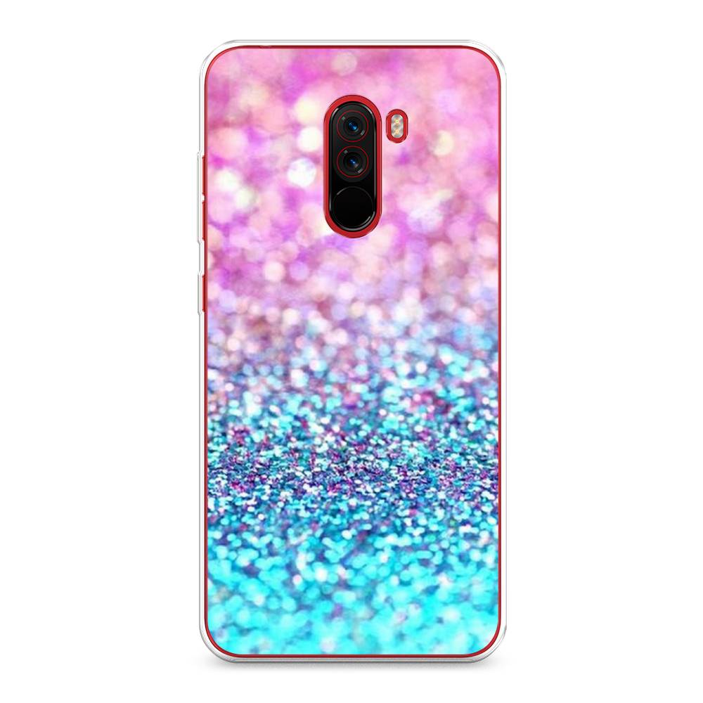 

Чехол Awog "Розово-голубые глиттеры рисунок" для Xiaomi Pocophone F1