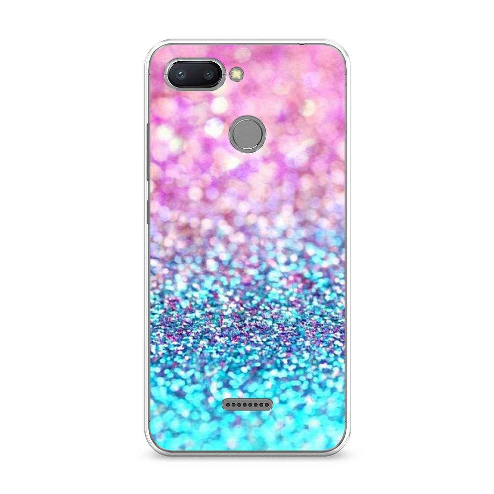 

Чехол Awog "Розово-голубые глиттеры рисунок" для Xiaomi Redmi 6