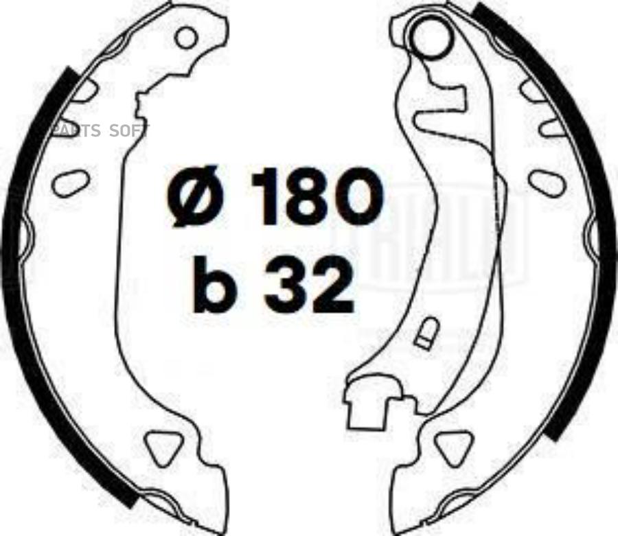 

Колодки торм. для а/м Fiat Punto (93-) барабан. 180x32 т/с Bendix (GF 4469)