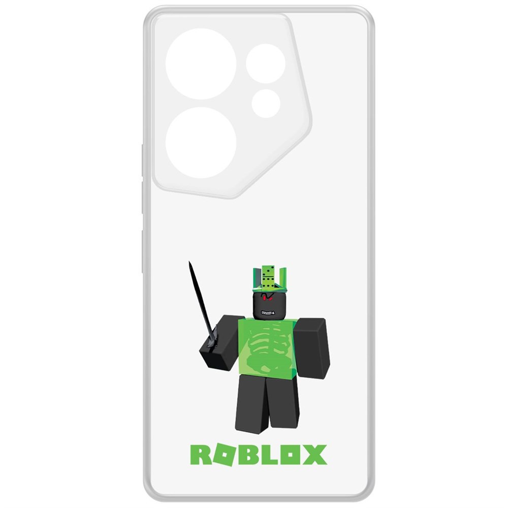 

Чехол-накладка Krutoff Clear Case Roblox-1x1x1x1x1 для TECNO Camon 20 Premier, Прозрачный
