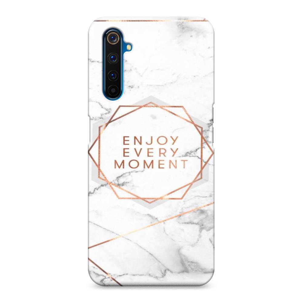 

Пластиковый чехол "Enjoy every moment мрамор" на Realme 6 Pro, 252820-5