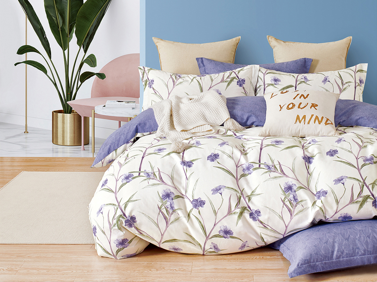 

Комплект постельного белья Cleo Satin de Luxe 1,5 спальное сатин наволочки 50х70, Satin de Luxe