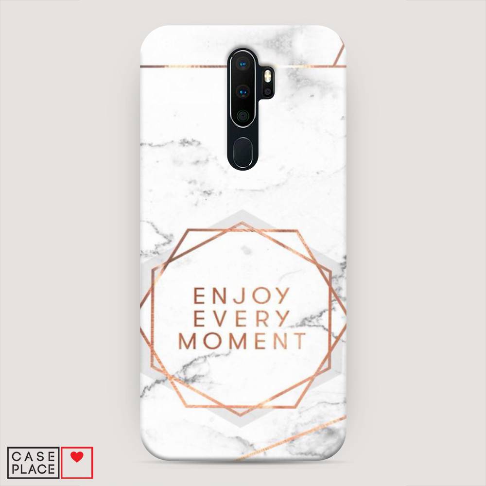 

Пластиковый чехол "Enjoy every moment мрамор" на Oppo A9 (2020), 251920-5