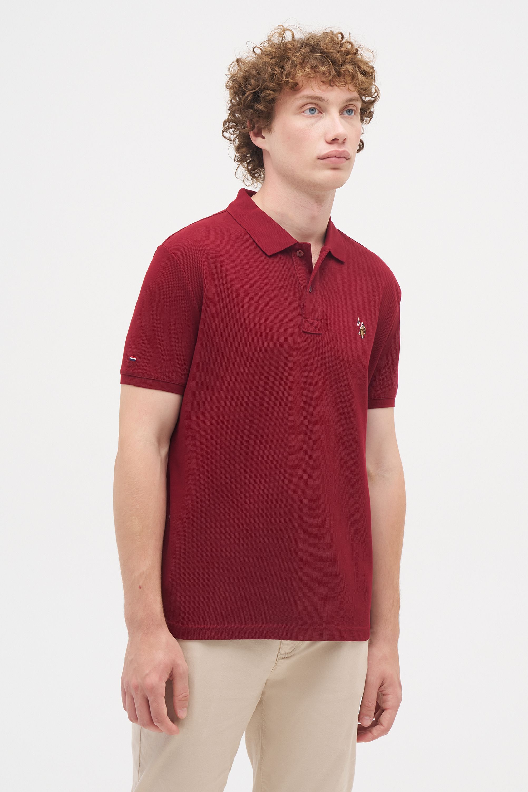 Футболка мужская U.S. POLO Assn. G081SZ0110TP04SK21-R бордовая S U.S. POLO ASSN. бордовый