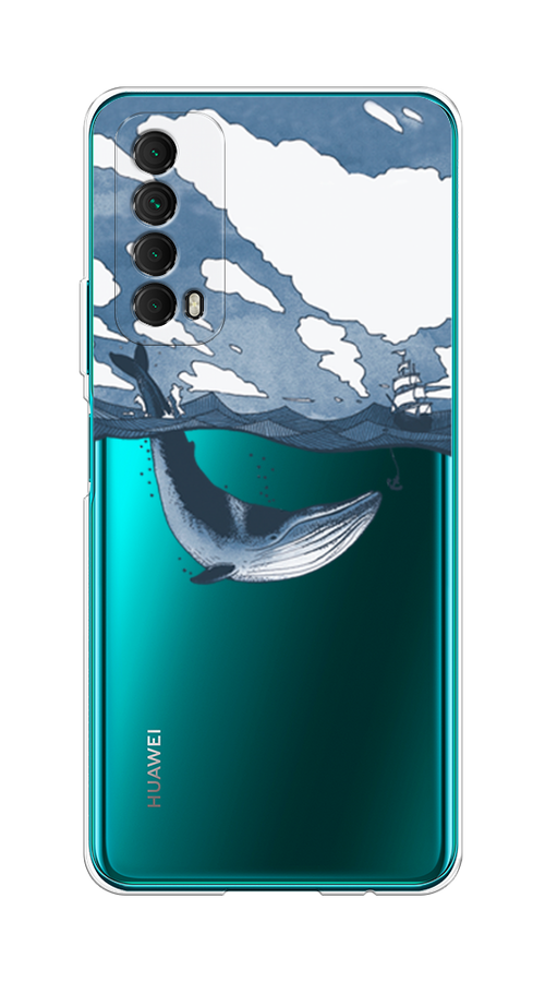 

Чехол на Huawei P Smart 2021 "Большой кит", Синий, 6104750-1