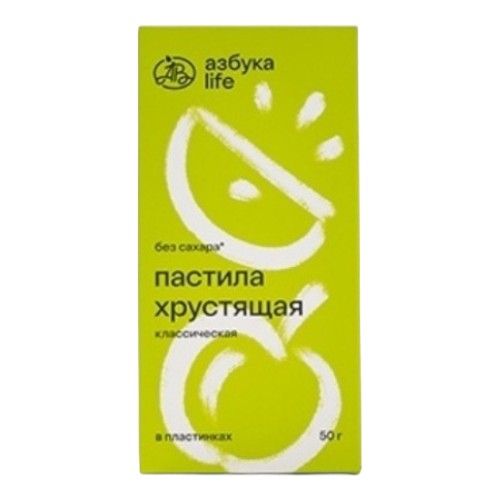 

Пастила Азбука life классическая хрустящая в пластинках 50 г