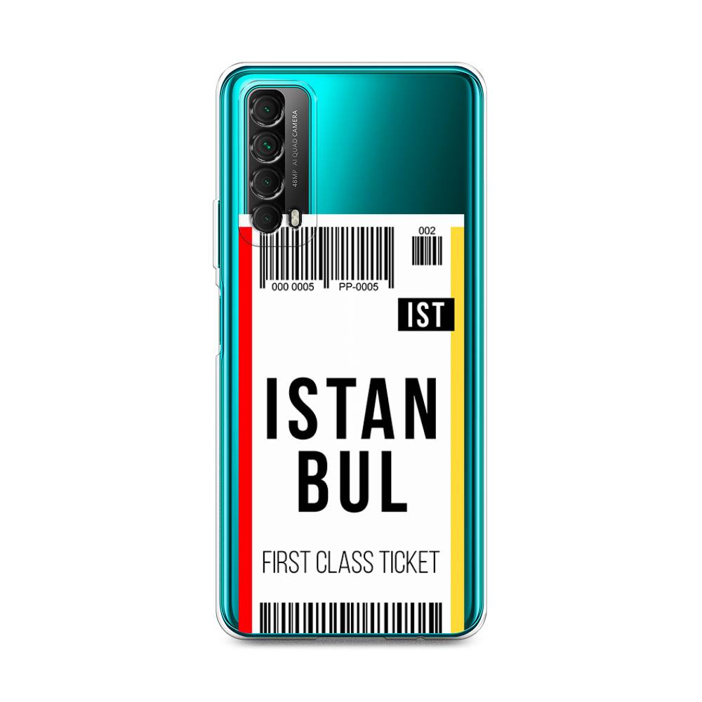 

Чехол для Huawei P Smart 2021 "Билет в Стамбул", Белый;черный;красный, 6104750-6