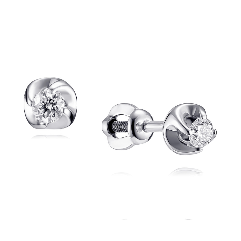 

Серьги из белого золота с бриллиантом ADAMAS 2117449-А51Д-41, 2117449-А51Д-41