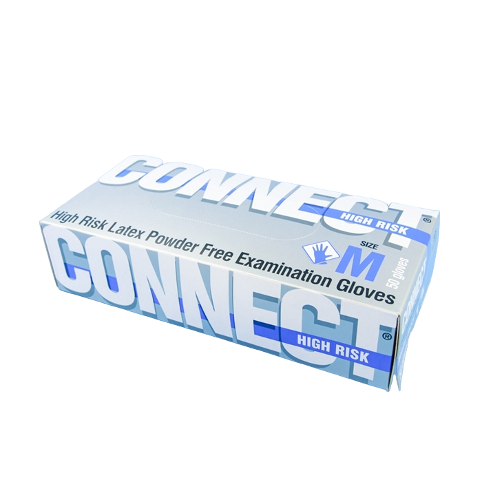 

Перчатки CONNECT HIGH RISK смотр. латекс. нестер. (7 (M)) 50 шт/уп (25 пар)