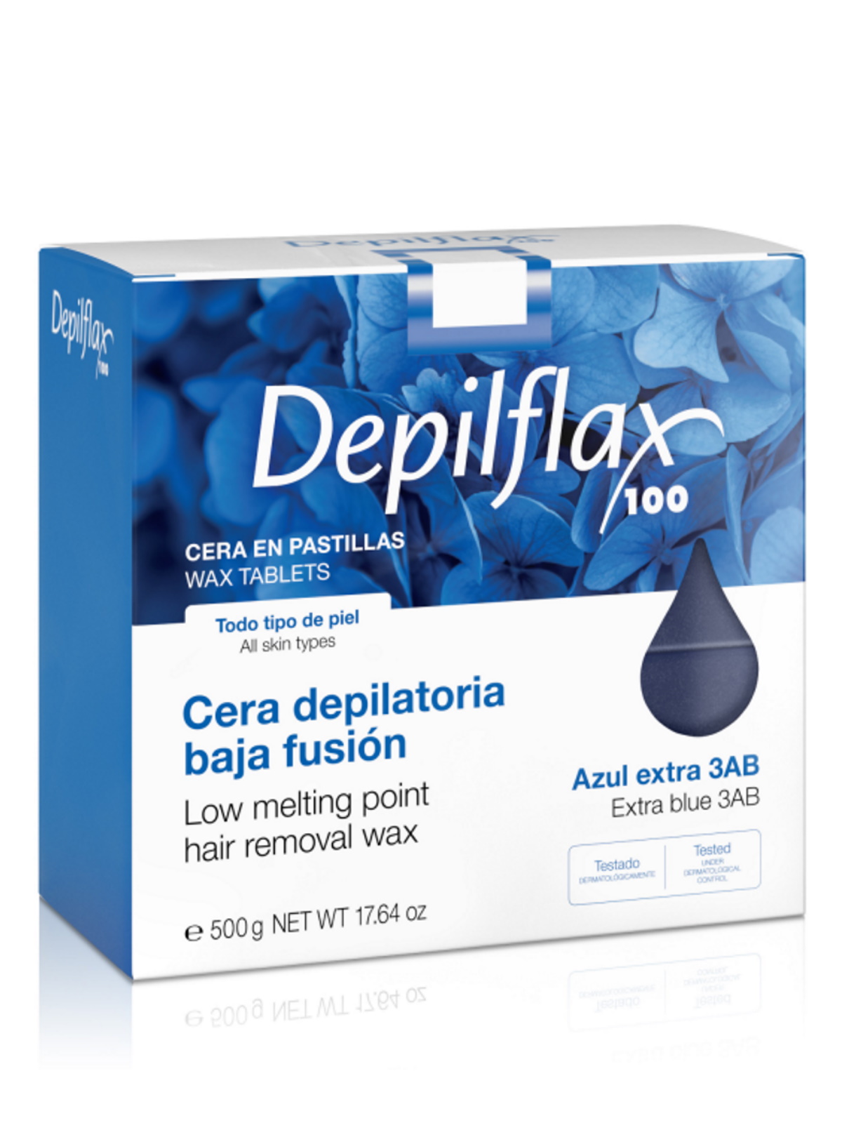 Воск для депиляции Depilflax 100 Азуленовый в брикетах 500 г воск для депиляции depilflax аргана 110 мл