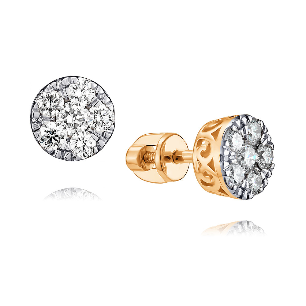 

Серьги из красного золота с бриллиантом ADAMAS 21038558/01-А50Д-41, 21038558/01-А50Д-41