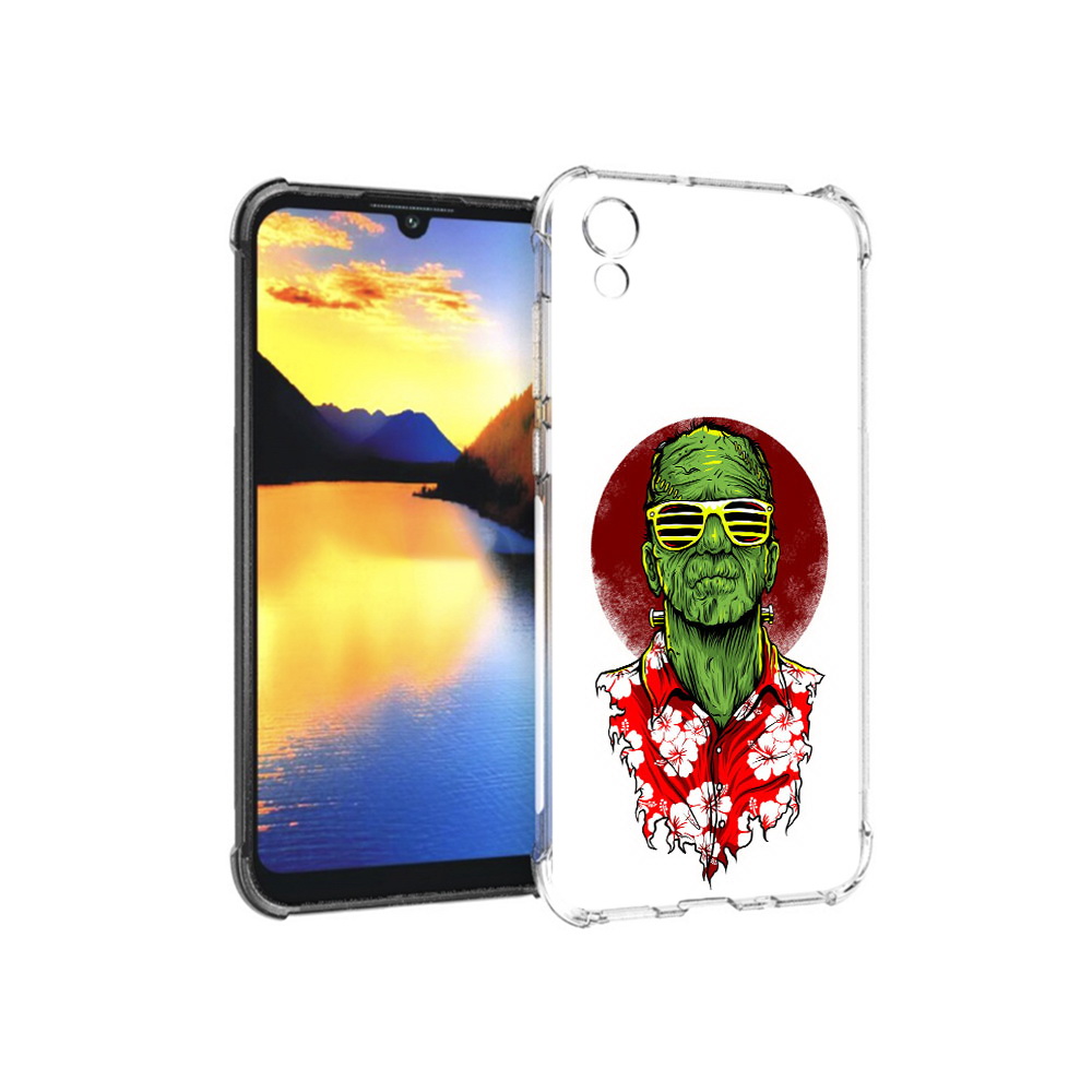 

Чехол MyPads Tocco для Huawei Y5 крутой зеленый мужчина в очках, Прозрачный, Tocco